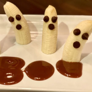 Banana Ghosts Health Halloween Snacks