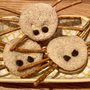 Spider Sandwiches Healthy Halloween Snacks