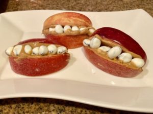 Vampire Dentures Healthy Halloween Snacks