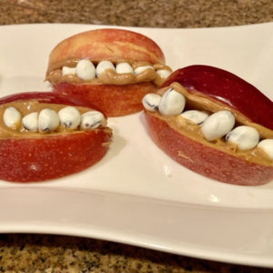 Vampire Dentures Healthy Halloween Snacks